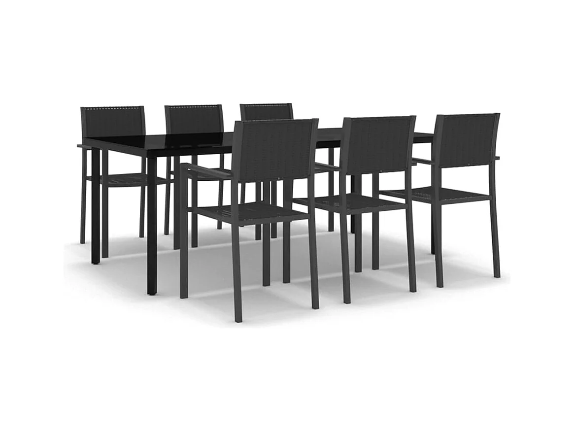 Ullira  7-delige Tuinset zwart