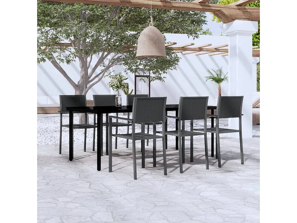 Ullira  7-delige Tuinset zwart