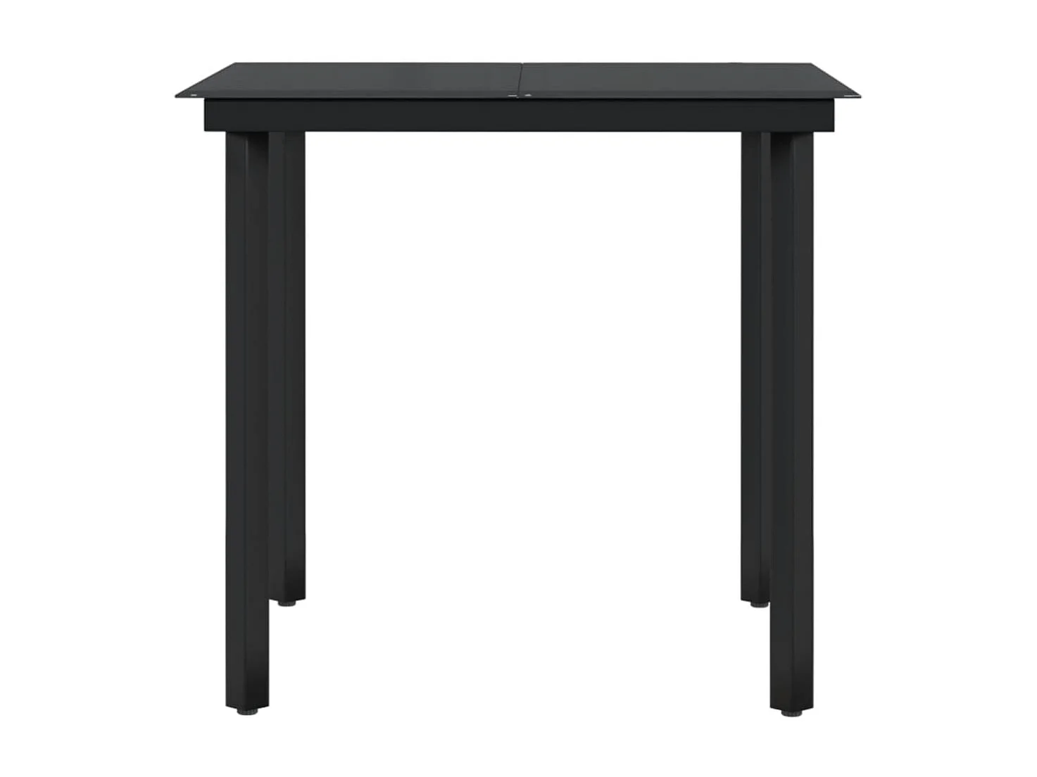 Bergeijk  Ensemble à manger de jardin avec coussins 3 pcs noir