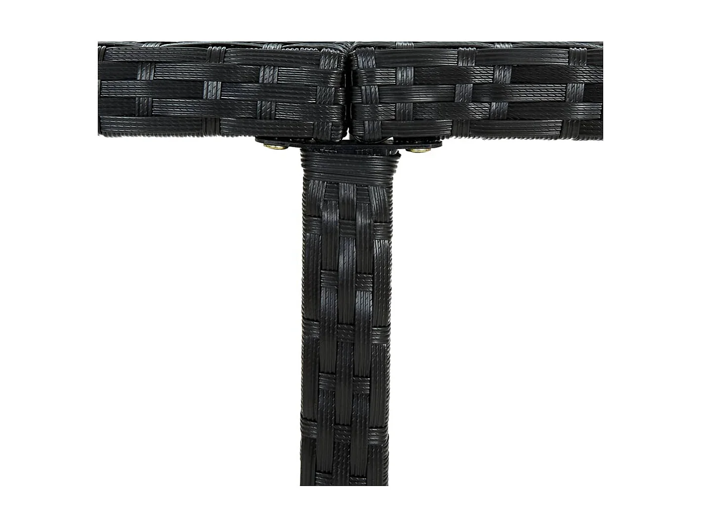 Drumaness  Ensemble à manger d’extérieur 9 pcs coussin Résine tressée Noir