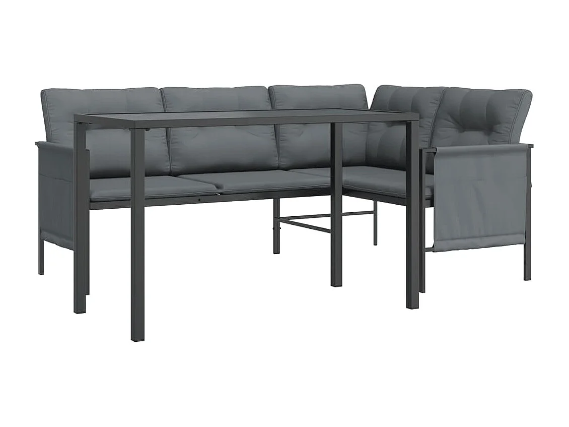 Ottar  2-delige Tuinset staal antracietkleurig