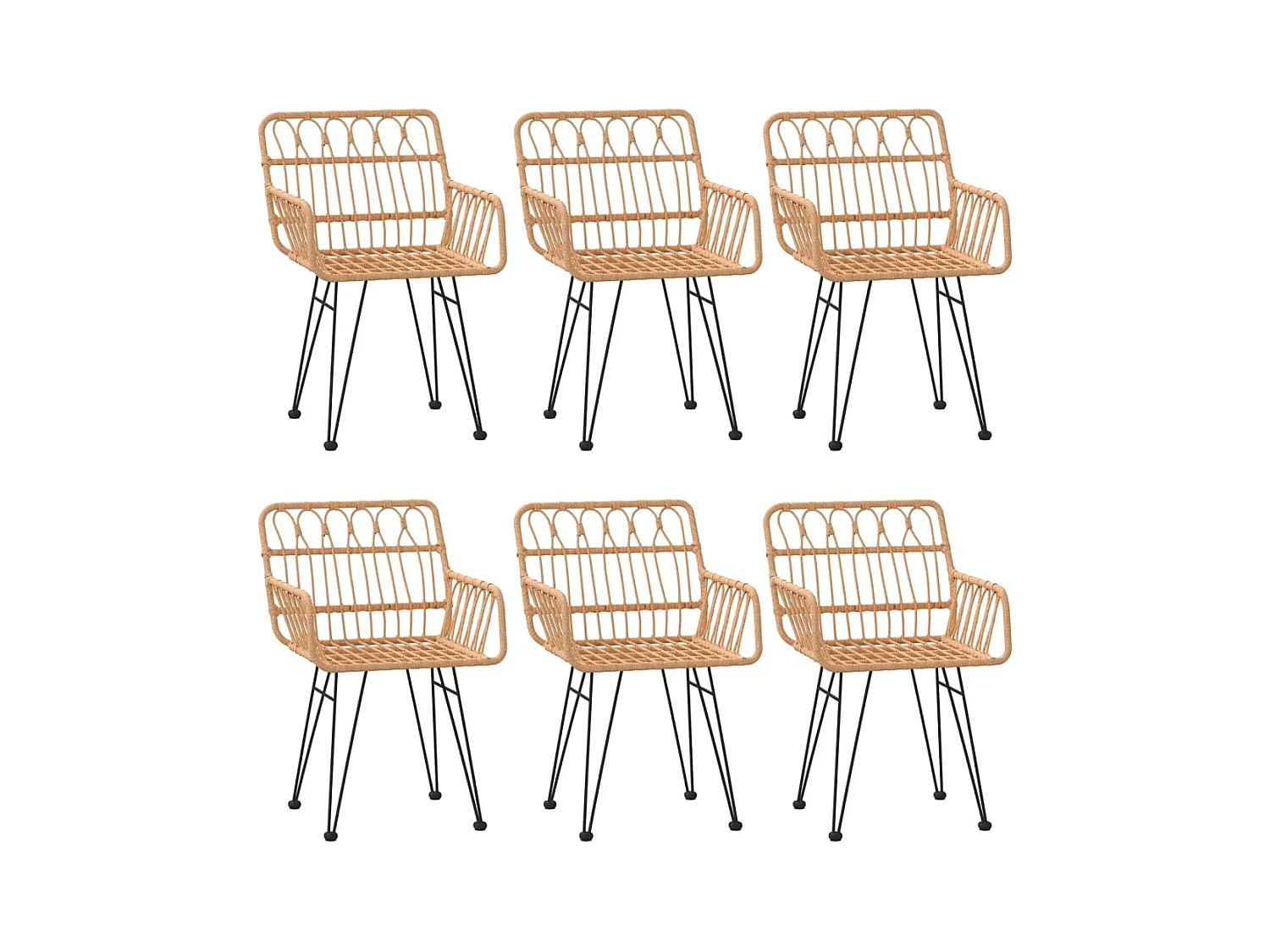 Francisca  7-delige Tuinset poly rattan