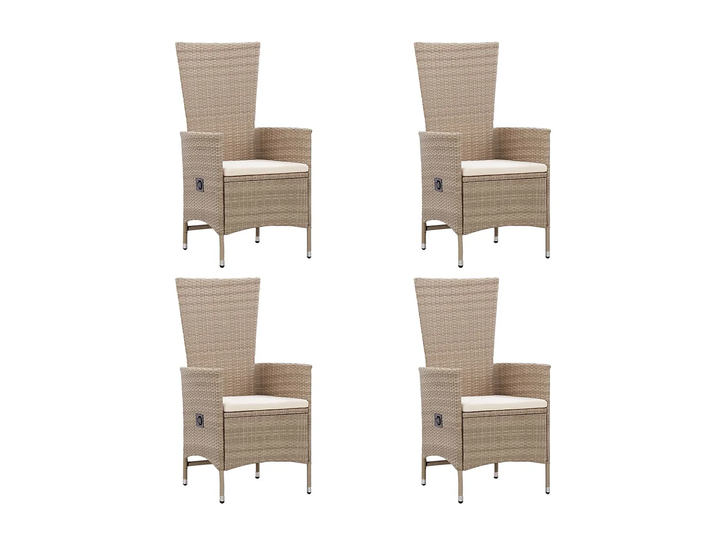 Wyllar  Ensemble à manger de jardin 7 pcs Résine tressée Beige