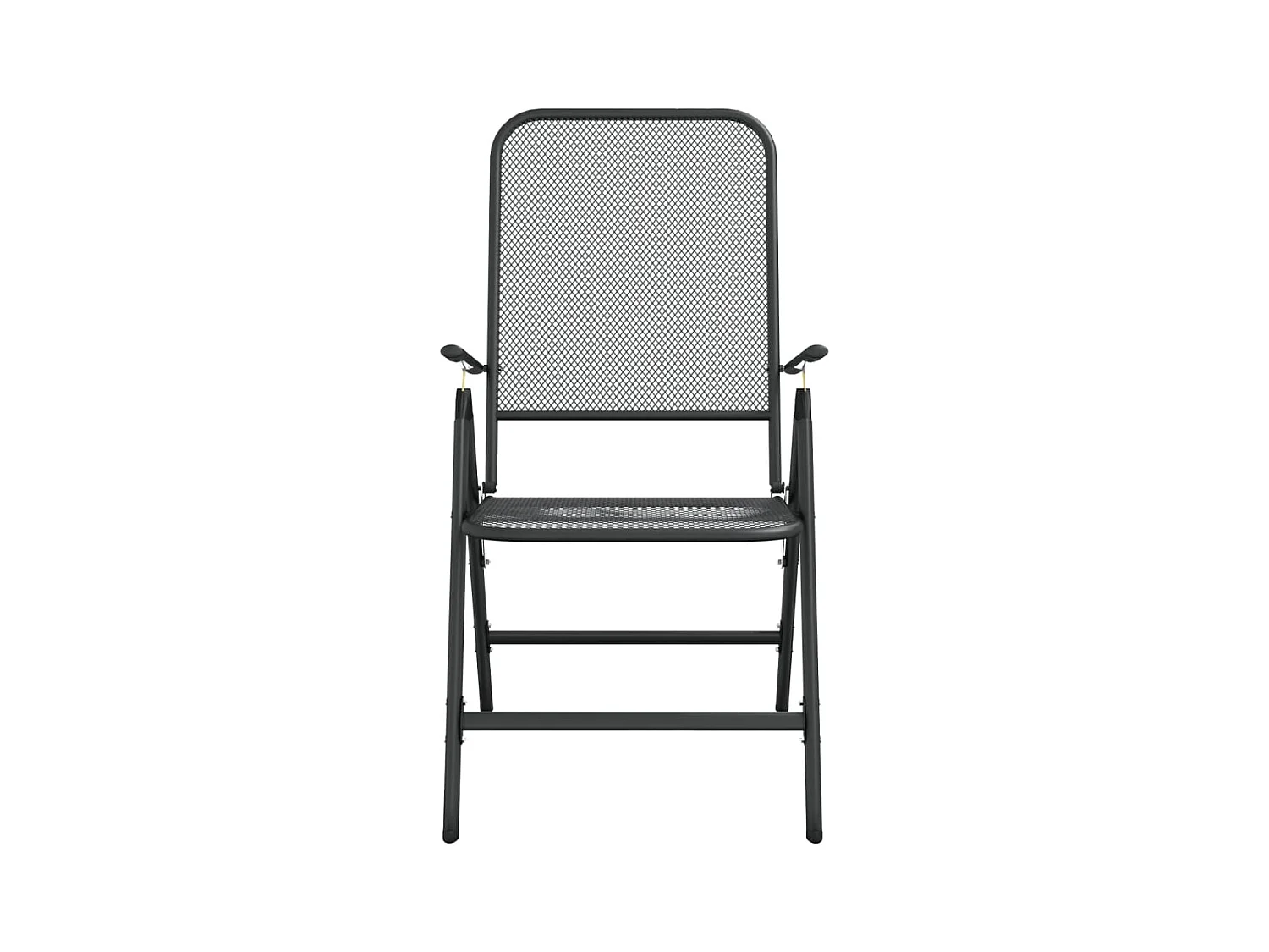 Jenneke  Ensemble à manger de jardin 7 pcs anthracite métal maille