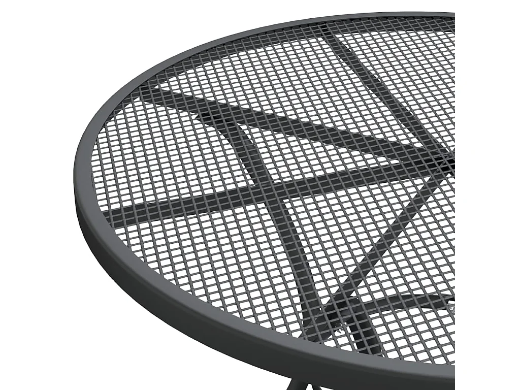 Prolenta Premium -  Ensemble à manger de jardin 3 pcs Maille Métal Anthracite