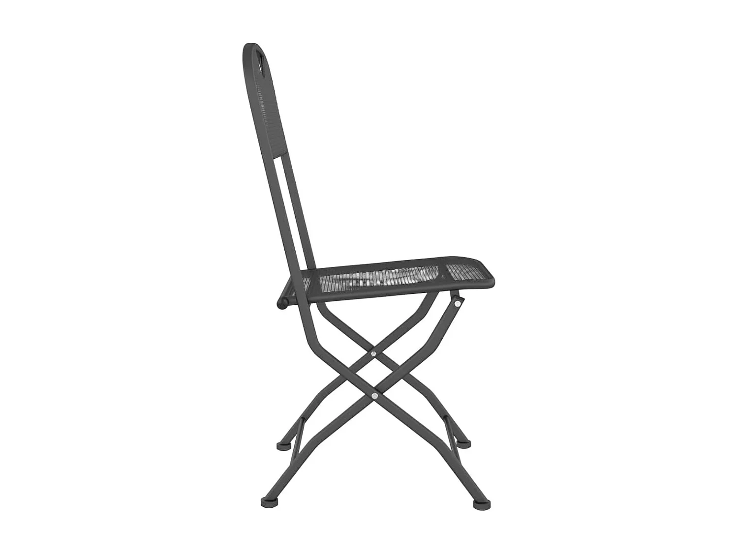 Prolenta Premium -  Ensemble à manger de jardin 3 pcs Maille Métal Anthracite