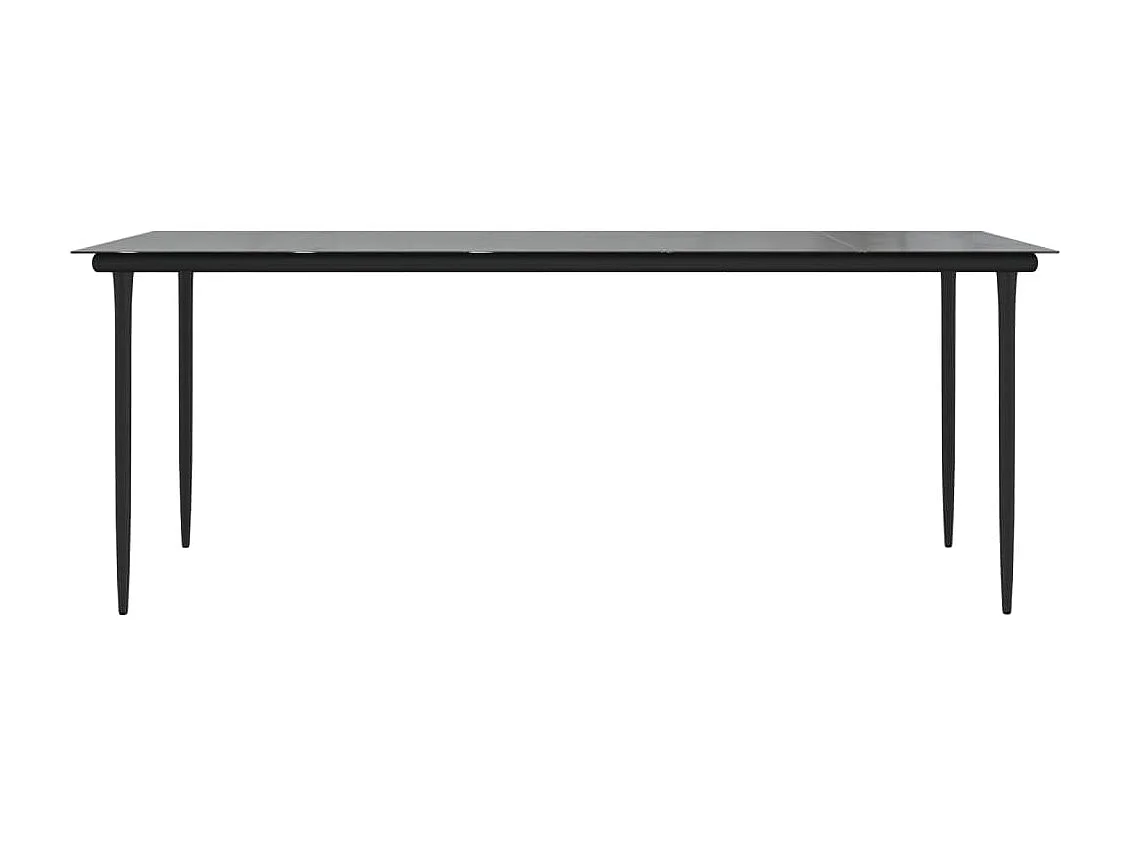 Ayisha  7-delige Tuinset PVC-rattan zwart