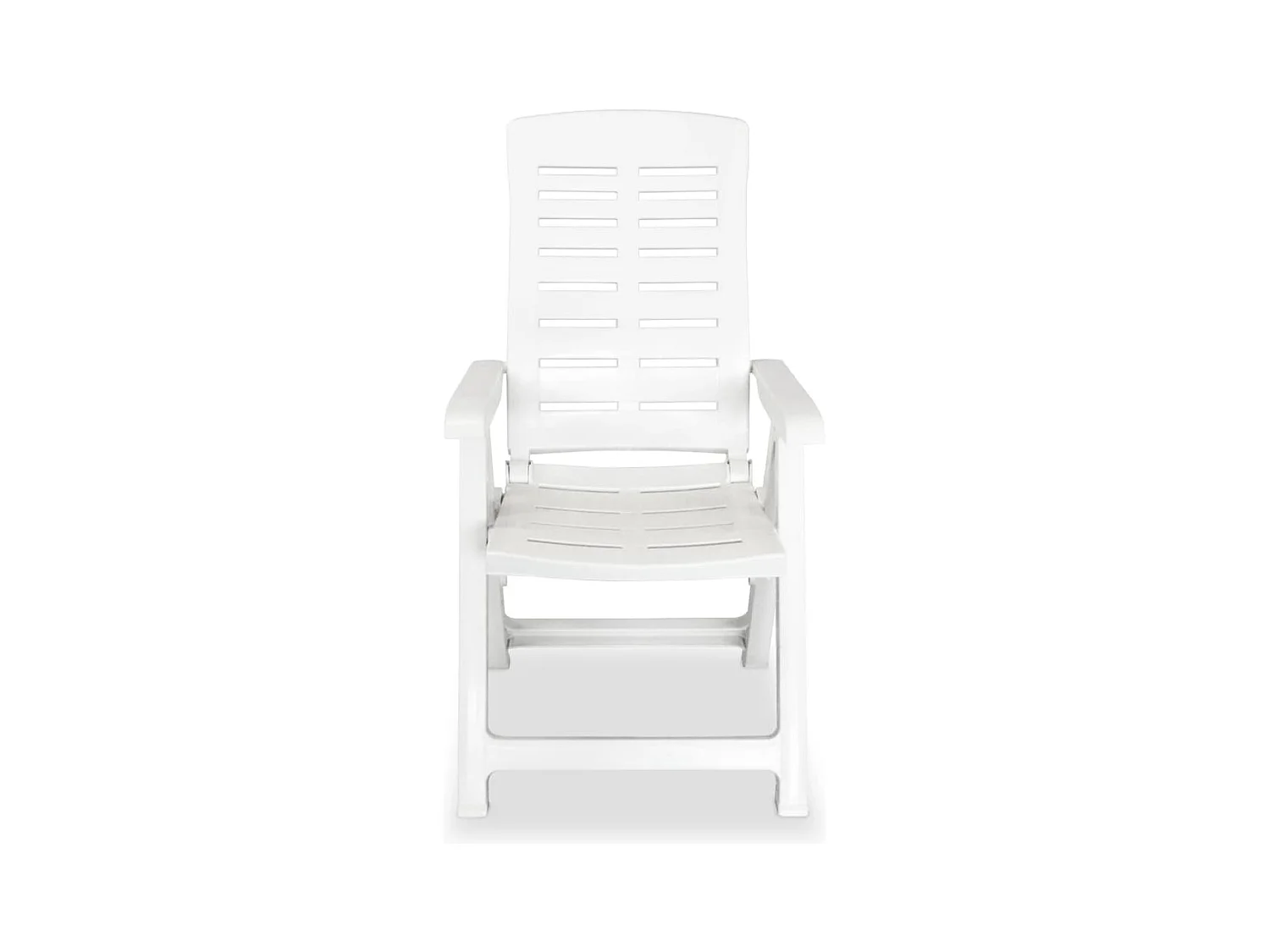 Garden Furniture -  Ensemble à manger de jardin 3 pcs Blanc Polypropylène