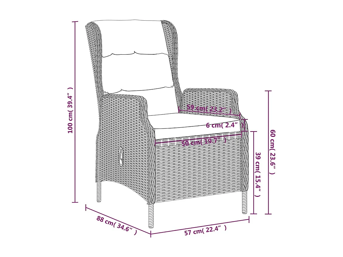 Mayra  Ensemble à manger de jardin 5 pcs Gris clair
