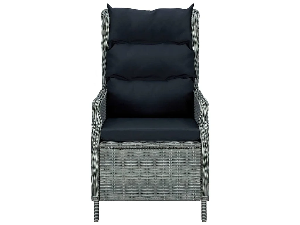 Mayra  Ensemble à manger de jardin 5 pcs Gris clair