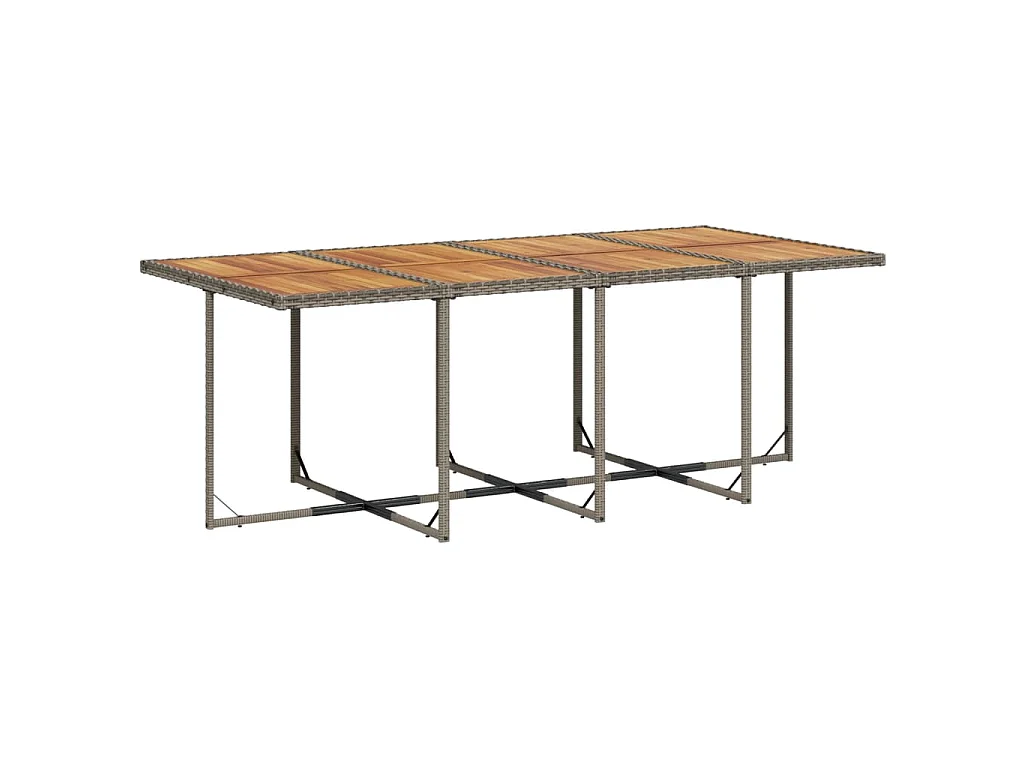 Xeli  13-delige Tuinset met kussens poly rattan grijs