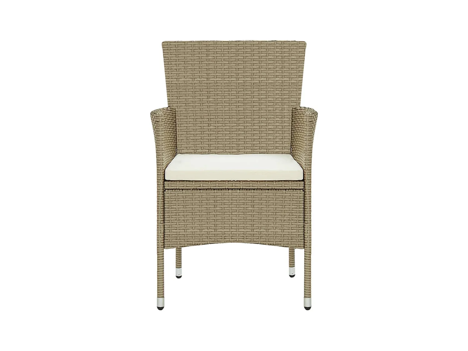 Havron  Ensemble à manger de jardin 11pcs Résine tressée Beige