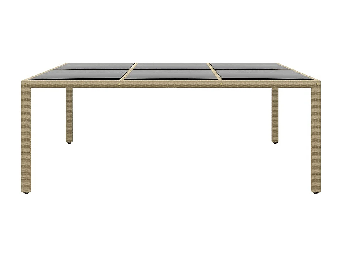 Havron  Ensemble à manger de jardin 11pcs Résine tressée Beige