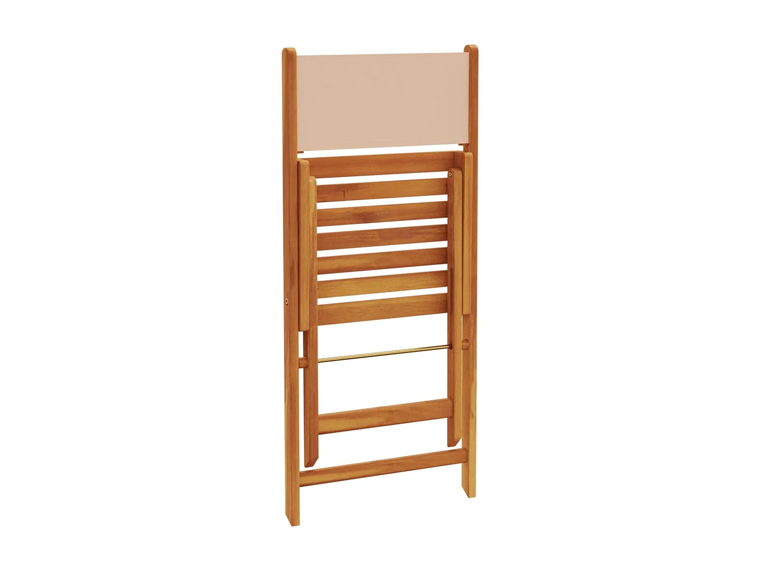 Bay Minette  Ensemble à manger de jardin 5 pcs beige tissu et bois massif