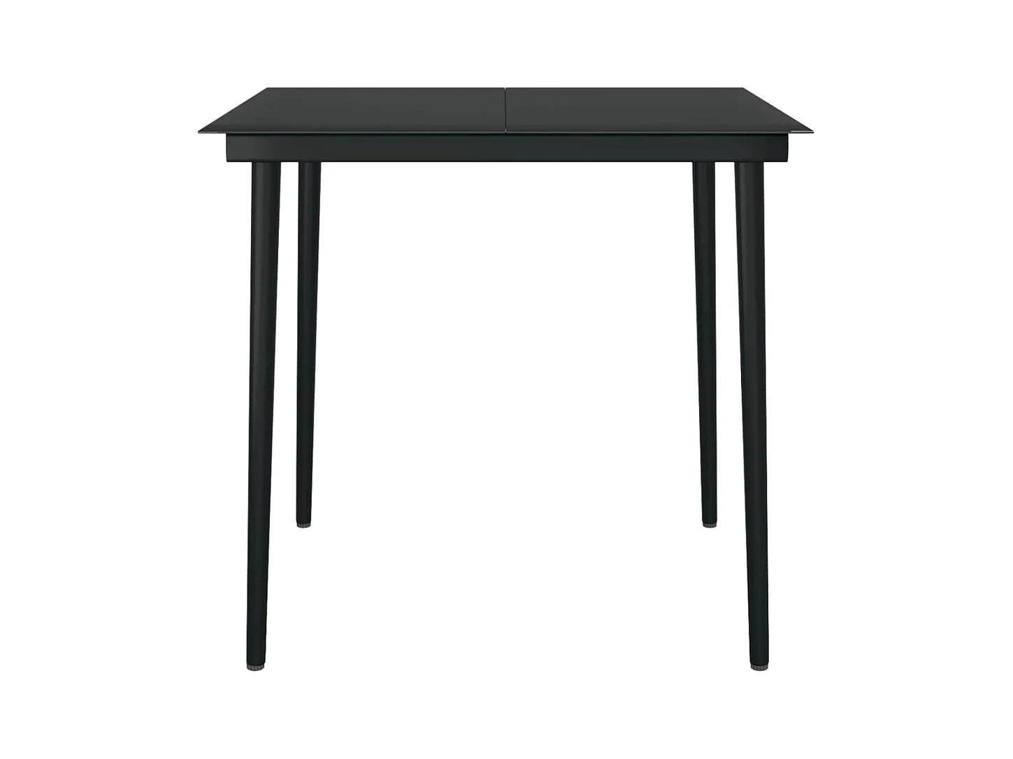 Azzedine  Ensemble à manger de jardin 3 pcs Noir