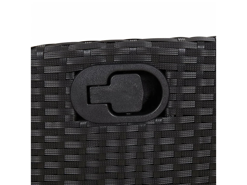 Prolenta Premium -  5-delige Tuinset met kussens poly rattan zwart