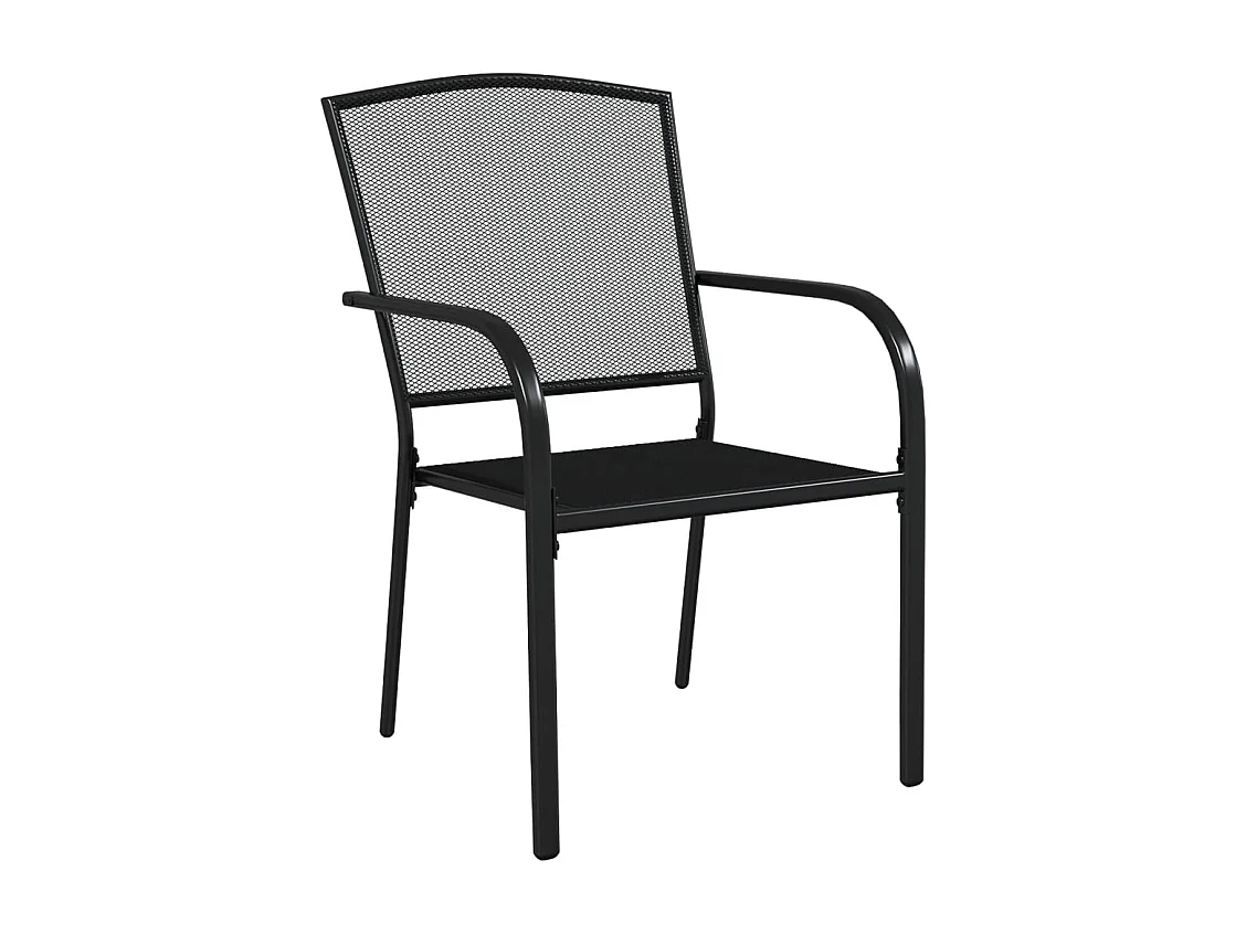 Booneville  Ensemble à manger de jardin 3 pcs anthracite acier