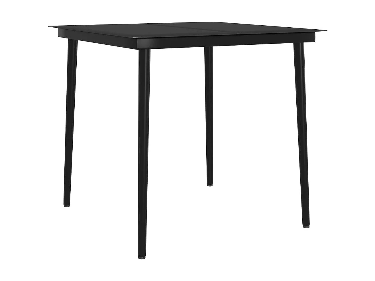 Cesarino  Ensemble à manger de jardin et coussins 3 pcs Gris et noir