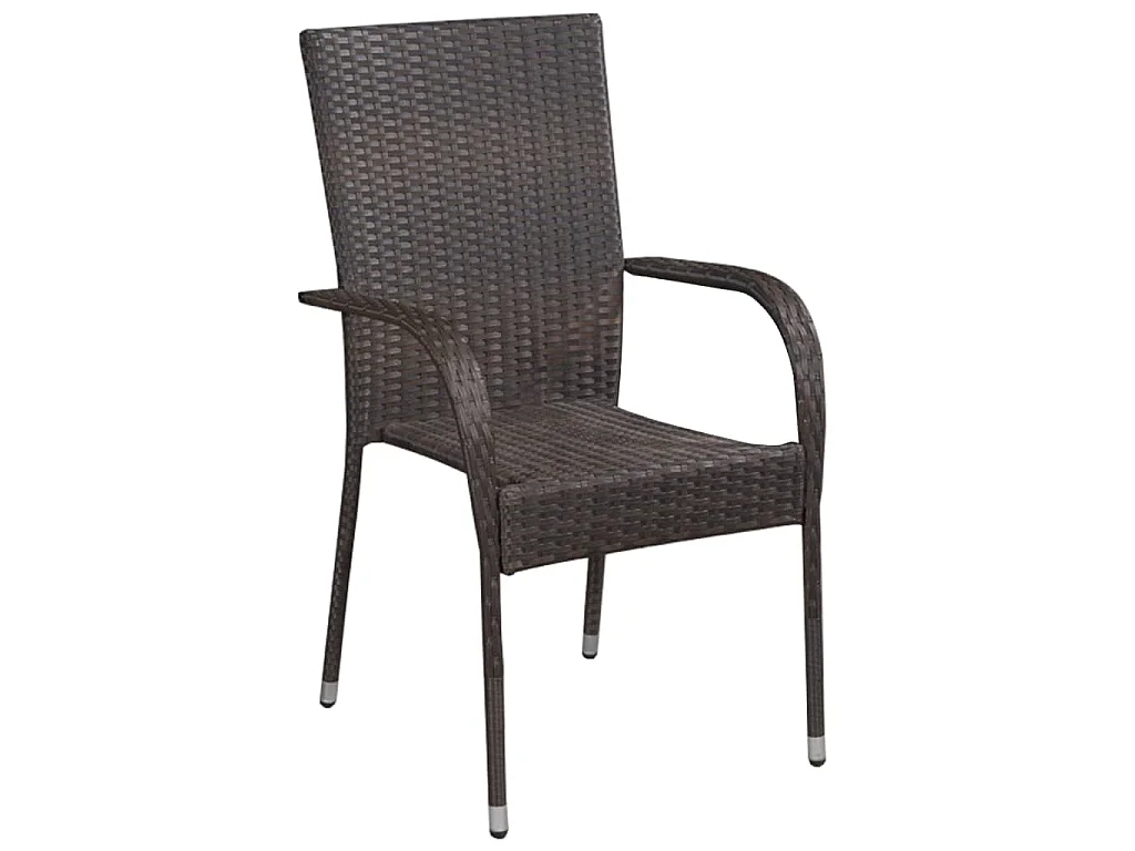 Baldwin  5-delige Tuinset poly rattan bruin