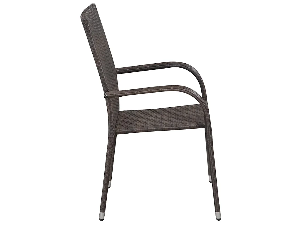 Baldwin  5-delige Tuinset poly rattan bruin