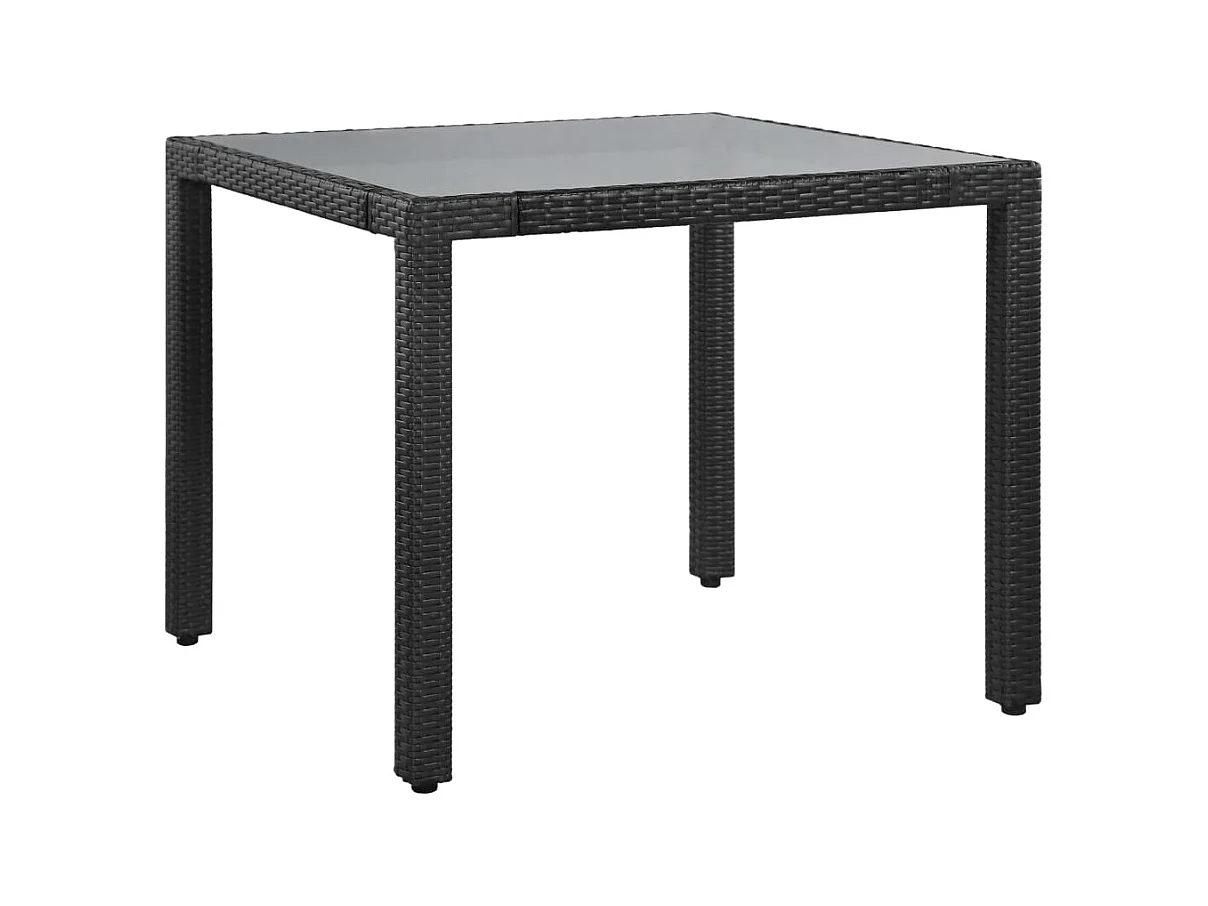 Worin  5-delige Tuinset poly rattan zwart