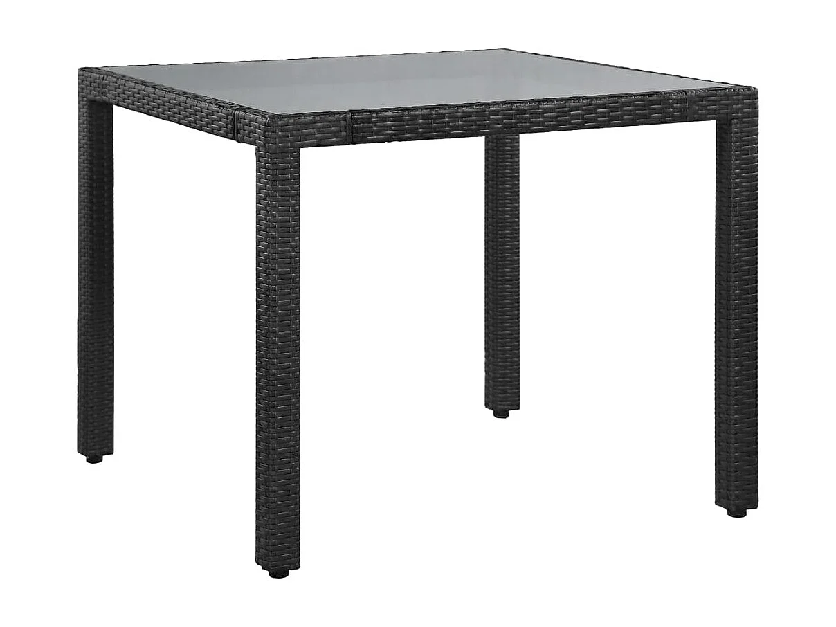 Worin  5-delige Tuinset poly rattan zwart