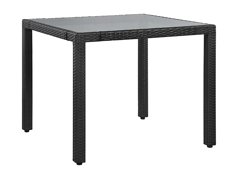 Worin  5-delige Tuinset poly rattan zwart