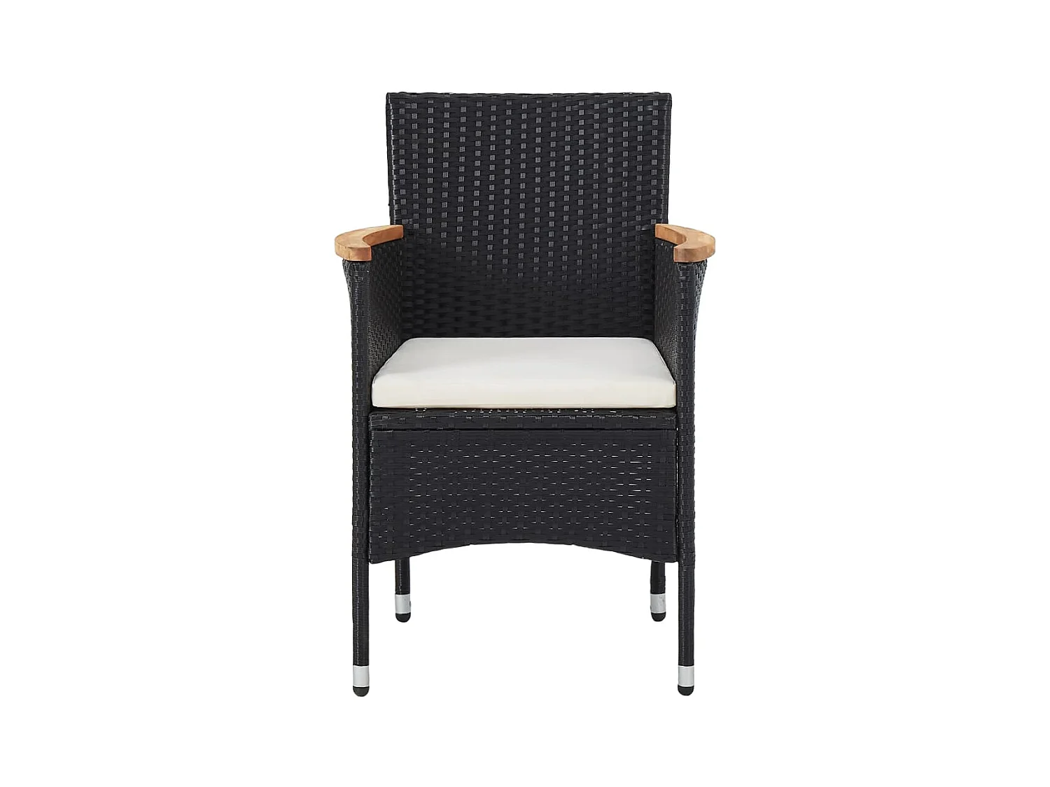 Milla  5-delige Tuinset poly rattan zwart