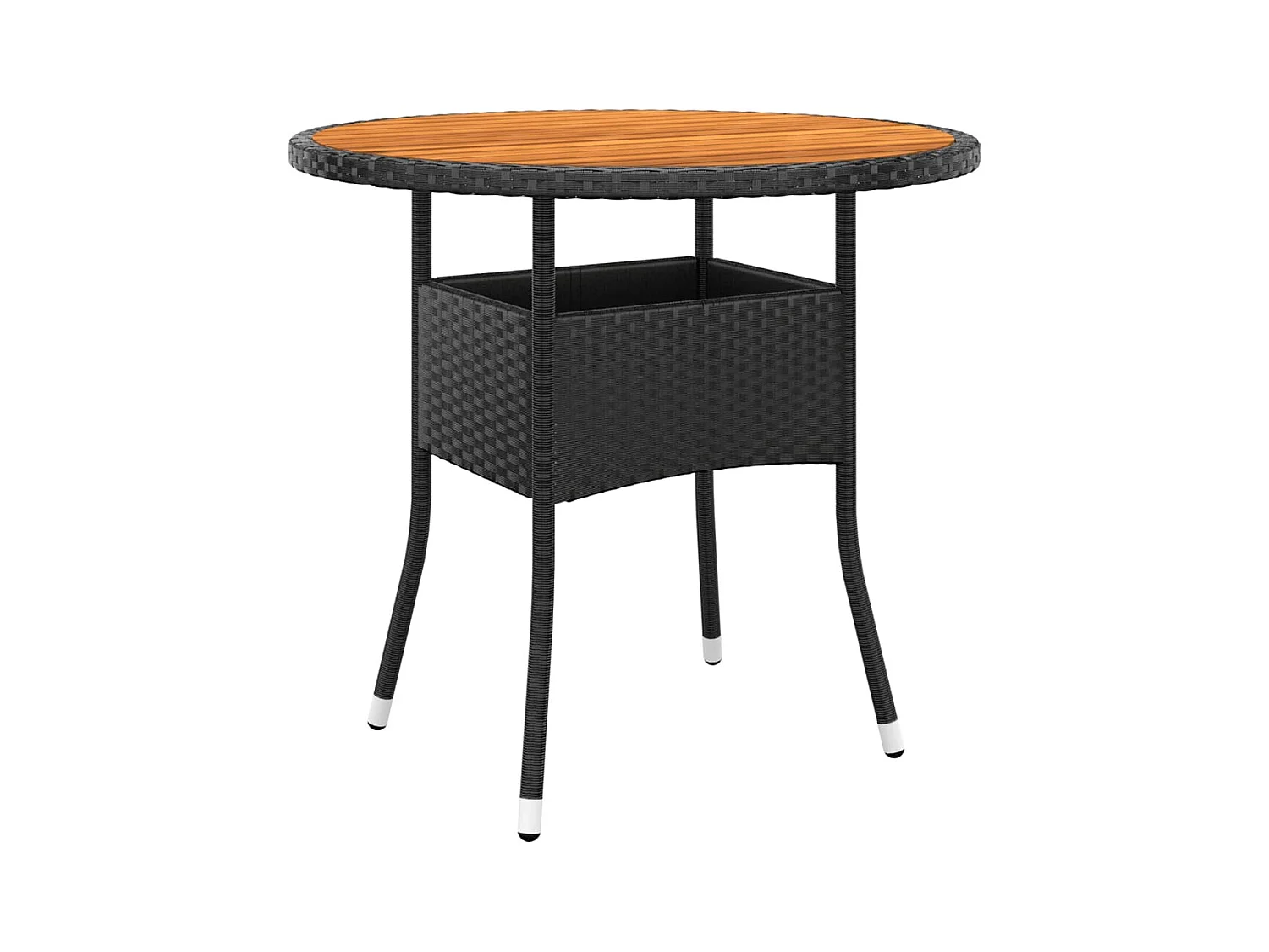 Milla  5-delige Tuinset poly rattan zwart