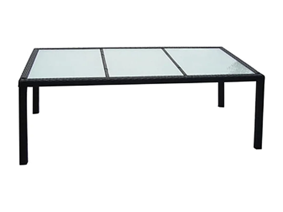 Fea  9-delige Tuinset met kussens poly rattan zwart