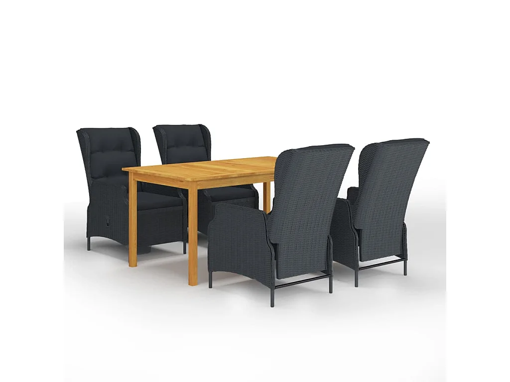 Rémi  5-delige Tuinset donkergrijs