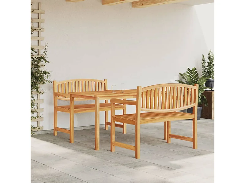 Prolenta Premium -  3-delige Tuinset massief teakhout