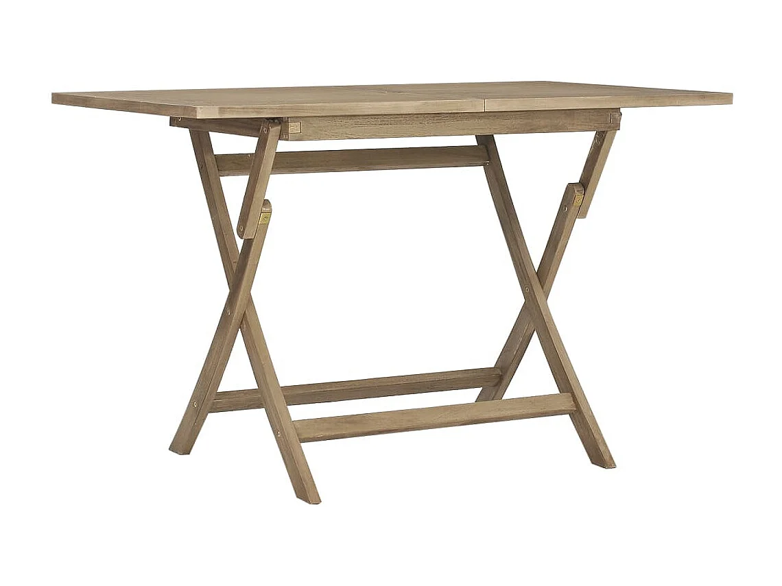 André-Paul-Louis  Salon de jardin 5 pcs gris bois de teck massif