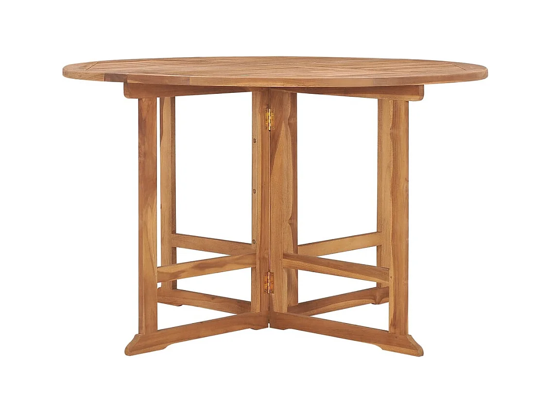 Ydira  Set de comedor de jardín plegable 5 pzas madera maciza de teca