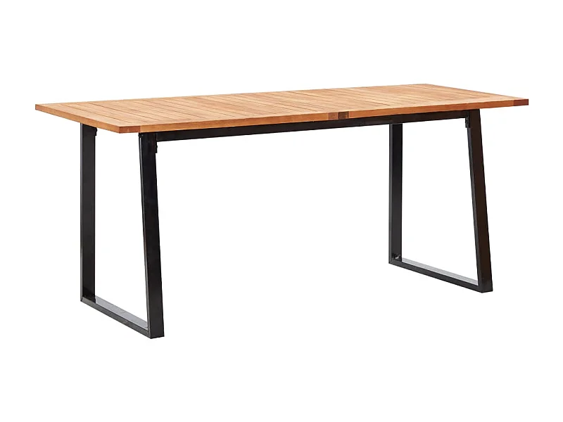 Abdelilah  Mobilier d'extérieur 7 pcs résine tressée et bois d'acacia gris