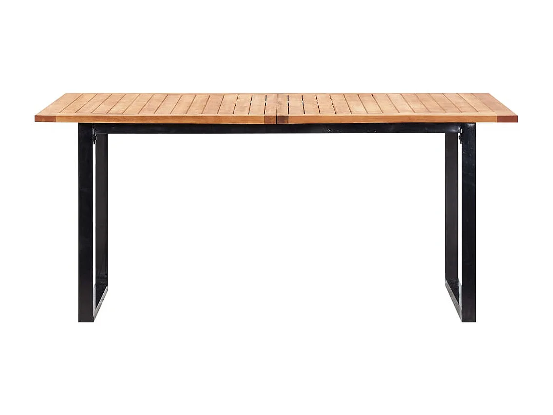 Abdelilah  Mobilier d'extérieur 7 pcs résine tressée et bois d'acacia gris