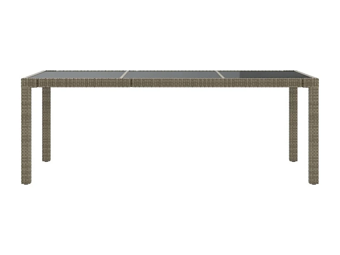 Prolenta Premium -  Salon de jardin 7 pcs avec coussins Résine tressée Gris