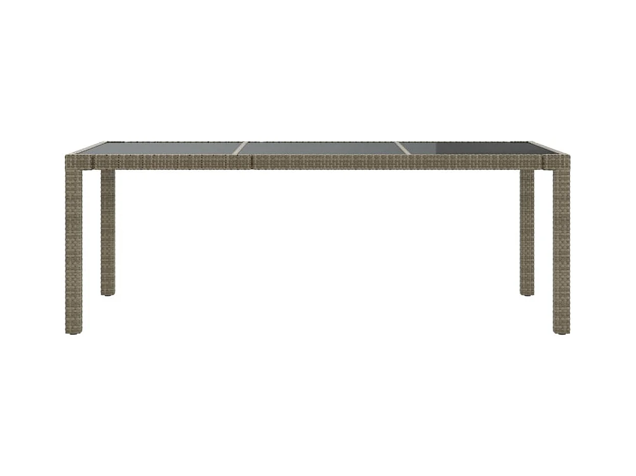 Prolenta Premium -  Salon de jardin 7 pcs avec coussins Résine tressée Gris