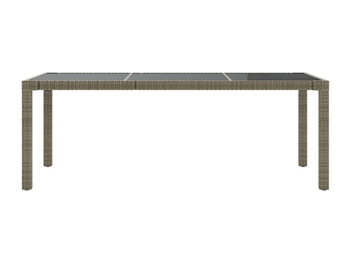 Prolenta Premium -  Salon de jardin 7 pcs avec coussins Résine tressée Gris