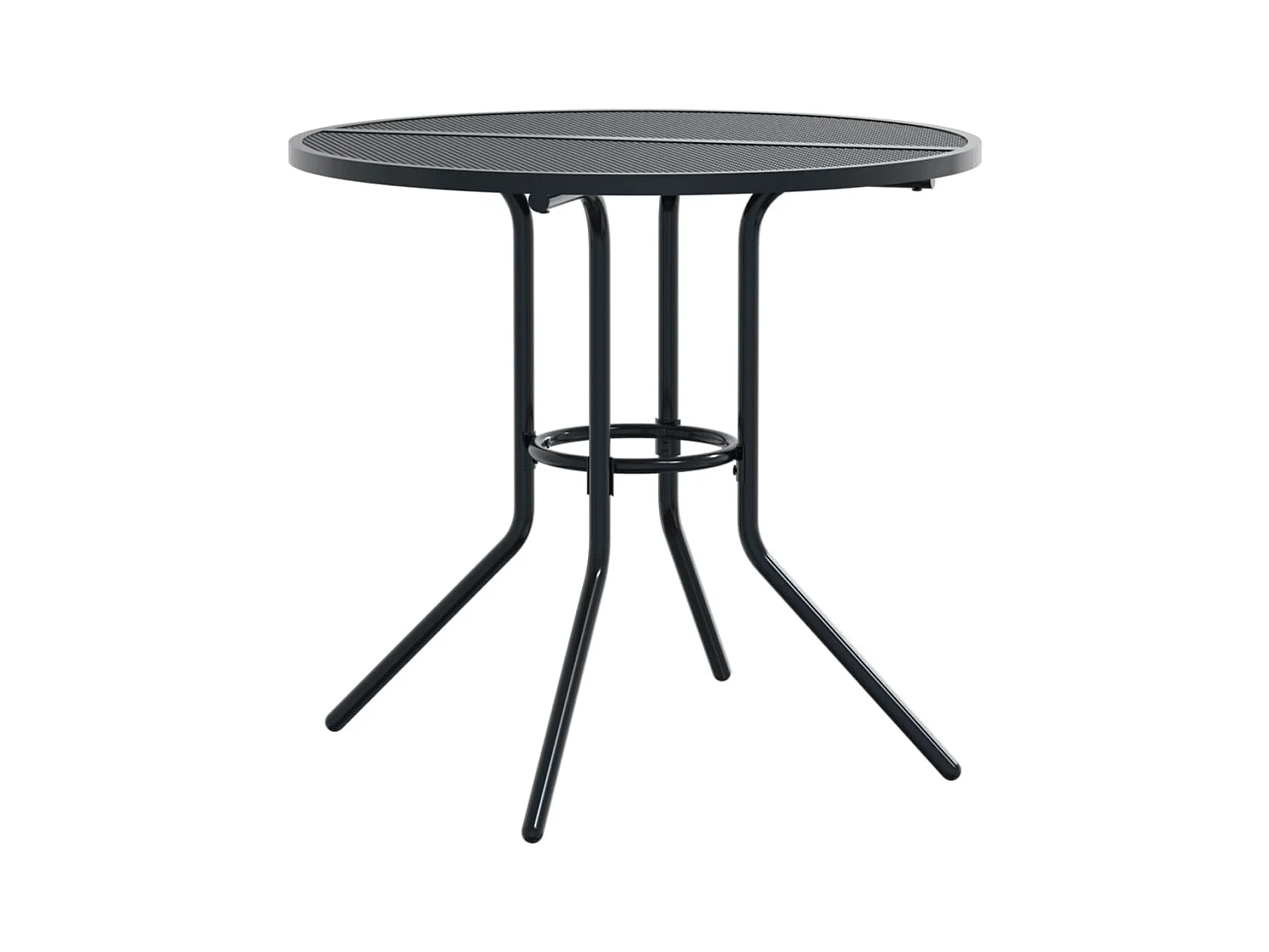 Miraya  Ensemble de chaises de jardin empilables 5 pcs anthracite