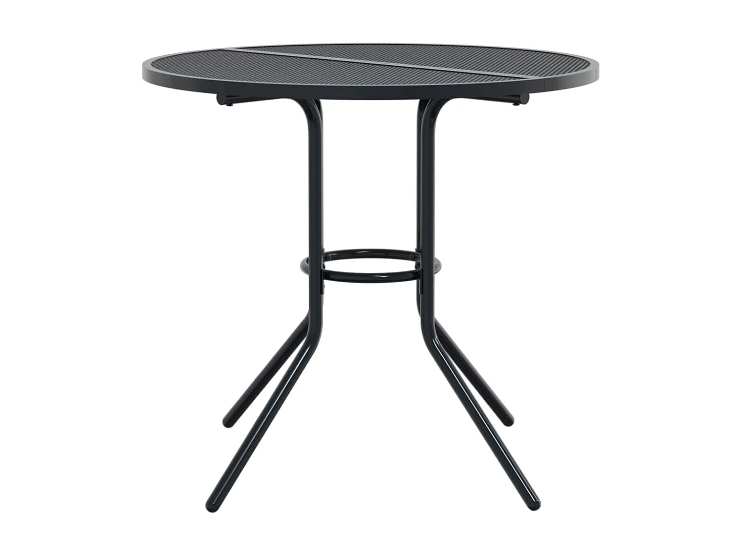 Miraya  Ensemble de chaises de jardin empilables 5 pcs anthracite