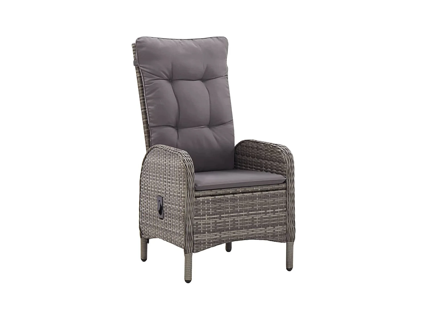 Ortona  Ensemble de bistro de jardin 3 pcs Résine tressée Gris