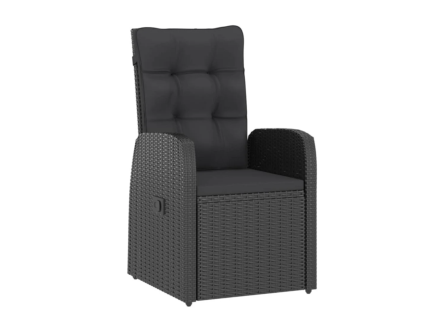 Doulough  Salon de jardin 11 pcs avec coussins résine tressée noir