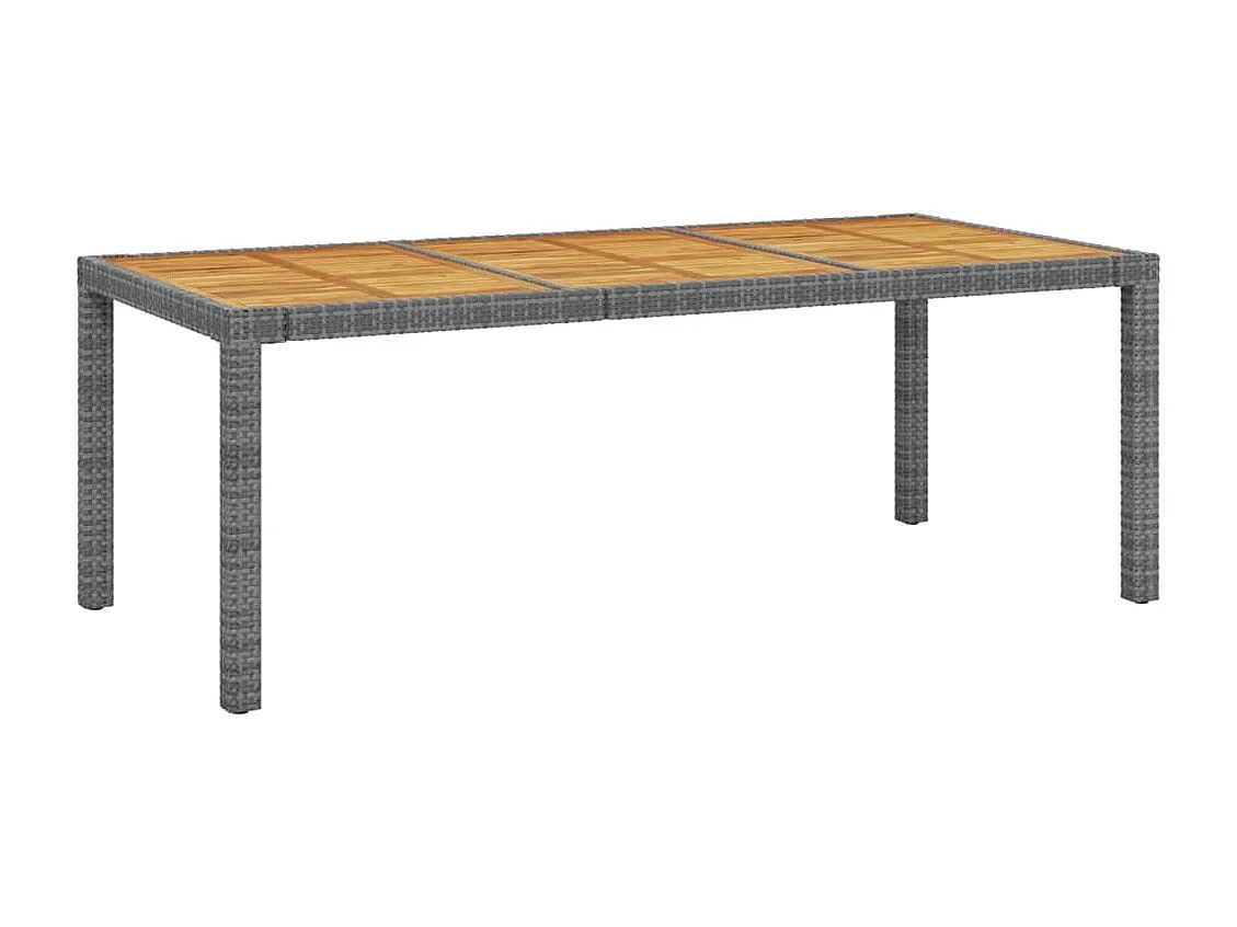 Garden Furniture -  Salon de jardin 7 pcs avec coussins Résine tressée Gris