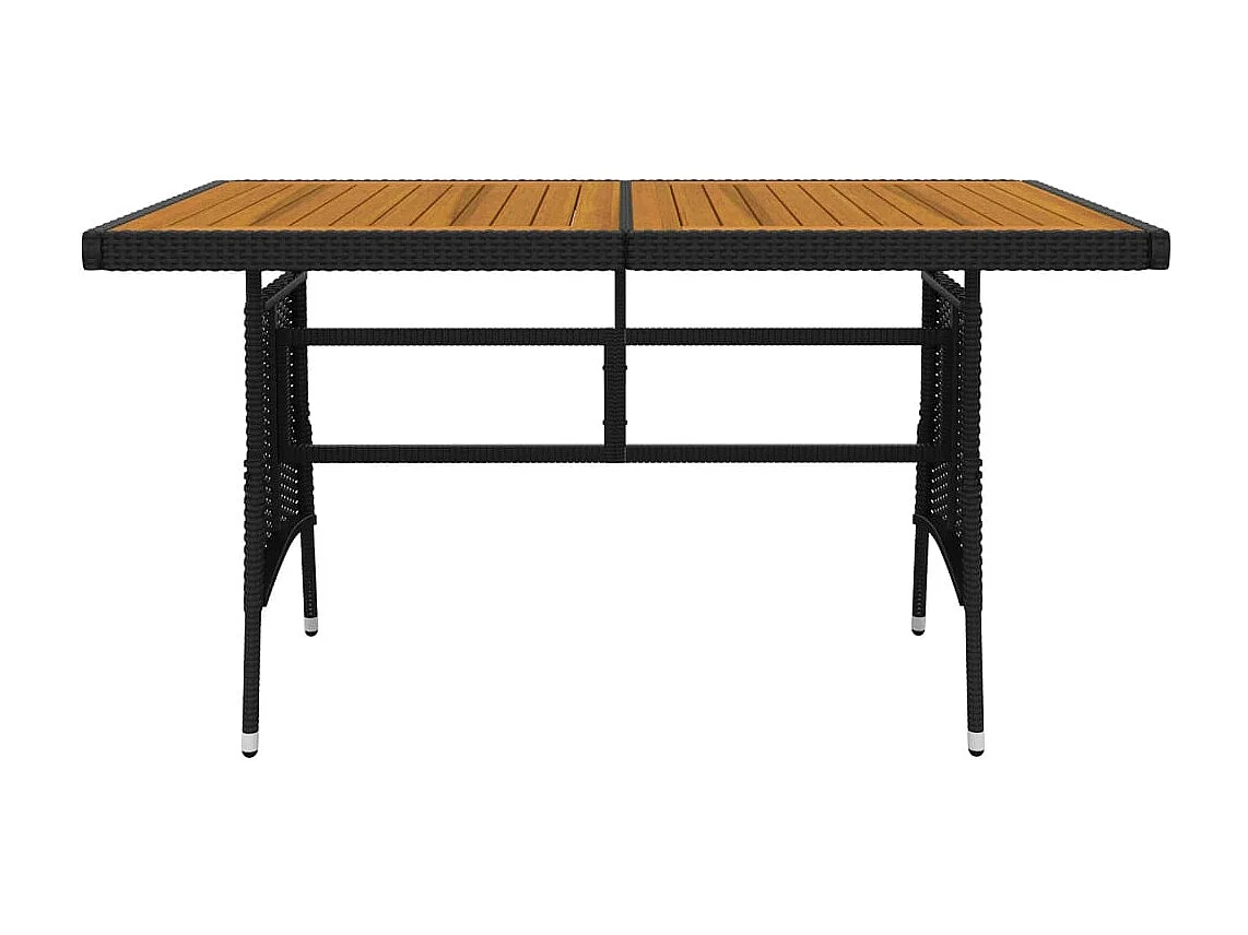 Ayoub  5-delige Tuinset poly rattan zwart