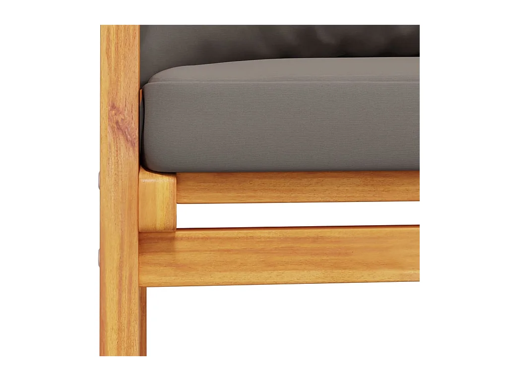 Adelina  Ensemble de jardin avec coussin bois massif acacia