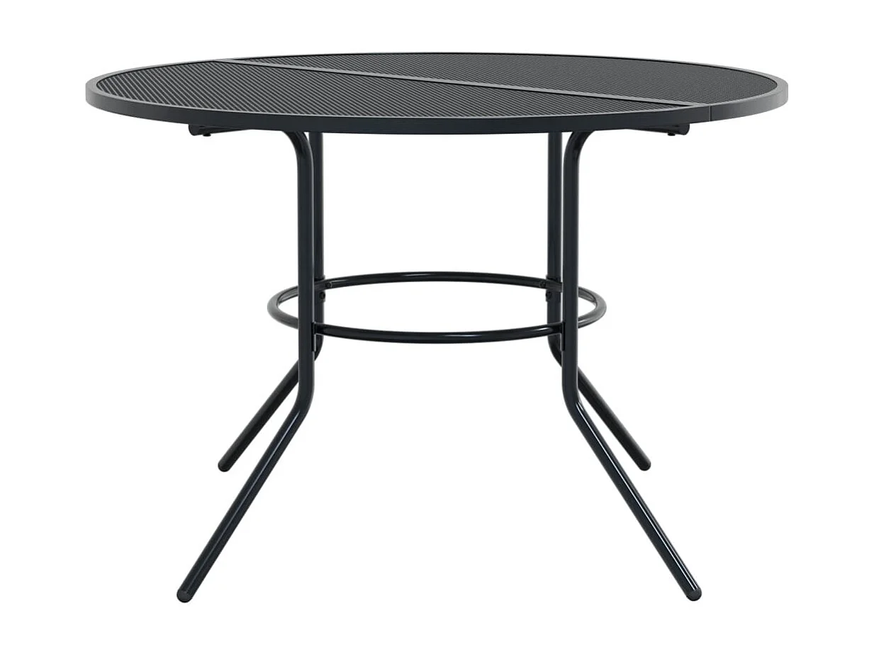 Untamo  Ensemble de chaises de jardin empilables 7 pcs anthracite