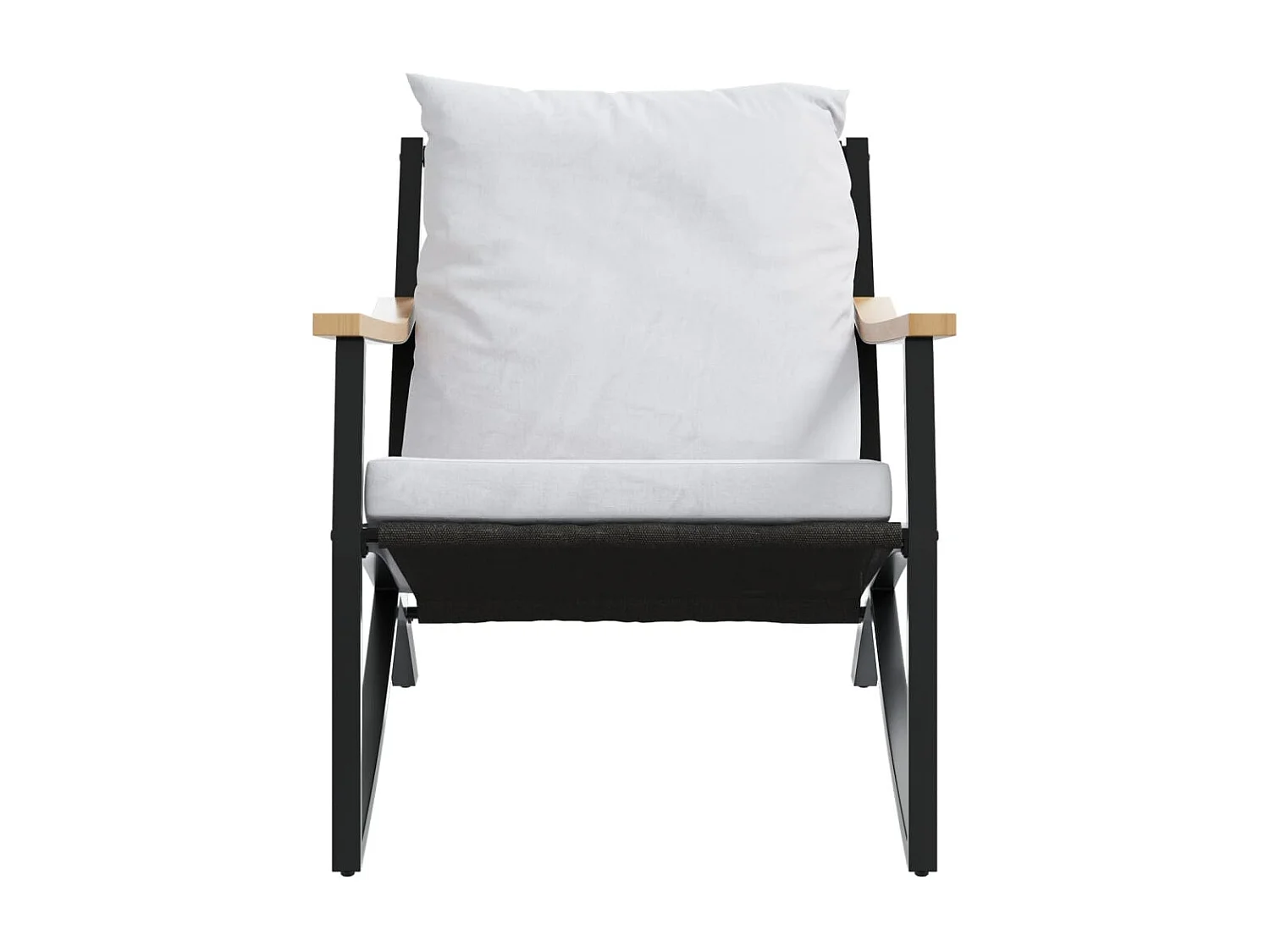 Nathan James  5-delige Balkonset met kussens staal zwart