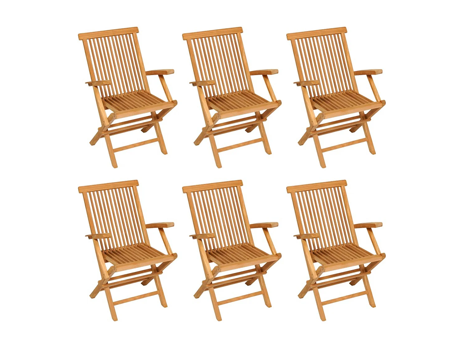 Jacques-Sébastien  Salon de jardin 7 pcs Bois de teck massif