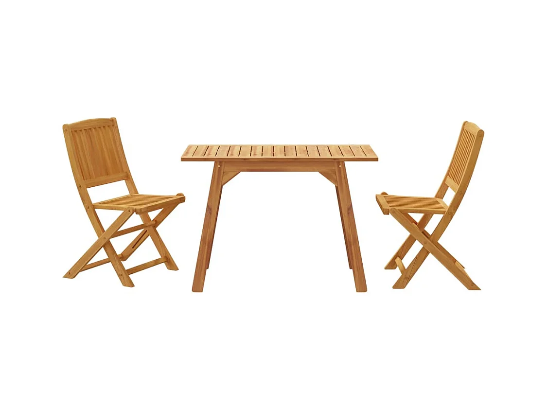 Garden Furniture -  Ensemble de balcon 3 pcs Bois d'acacia solide